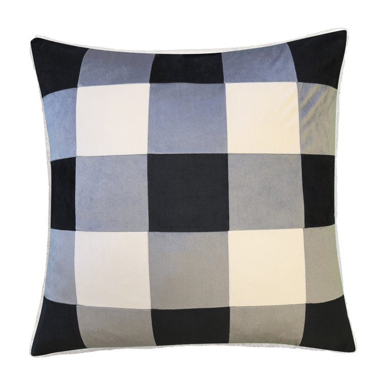 Gracie Oaks Draylon Checkered Throw Pillow Wayfair